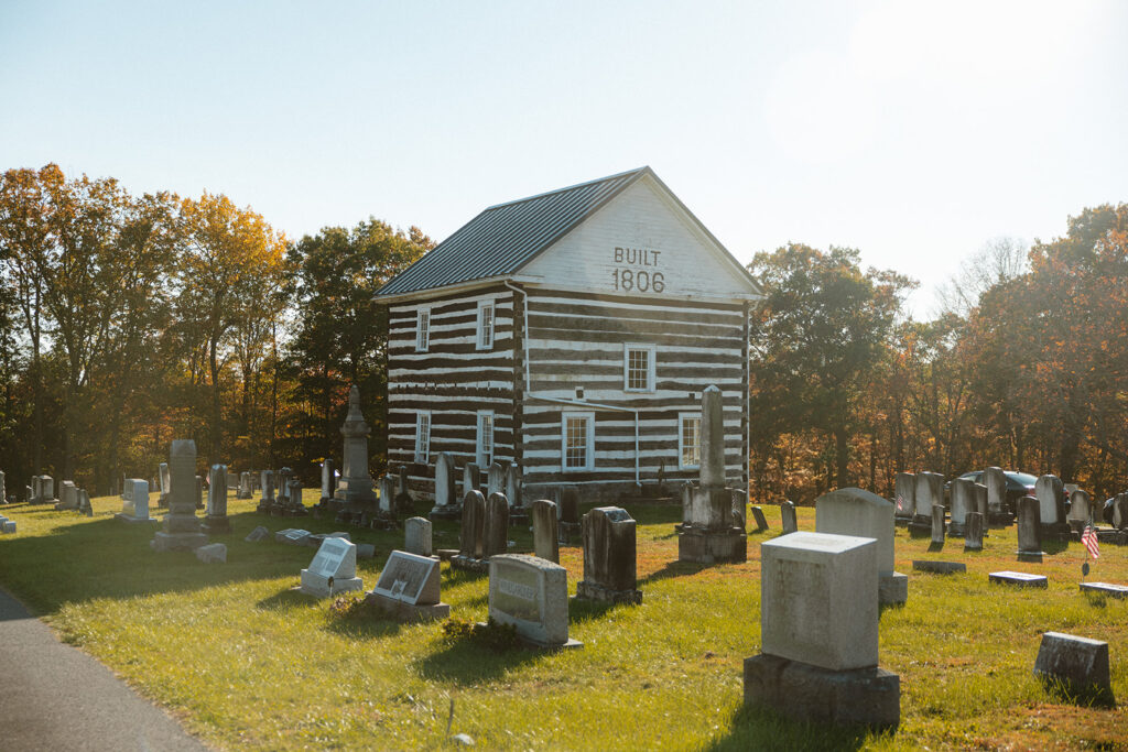 1806 Old Log Church in Schellsburg, PA.